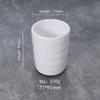 Taza de café de plástico de imitación de porcelana anticaída, taza de leche, olla caliente para hotel, tienda comercial, taza de mesa de melamina blanca, taza de té
