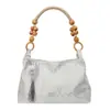 Nova Bolsa Grande de Estilo Chinês para Mulheres, Nova Bolsa de Ombro Versátil da Moda com Estilo Nacional, Bolsa Quadrada Pequena Tendência de Nicho para Sobrancelha