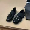 Primer Encuentro Zapatos de Ballet Jifangtou para Mujer Estilo Funcional Mary Janes Deportivos Casuales Retro Suela Gruesa Velcro Zapatos Individuales