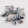 Cuentas Sueltas de Acrílico con Panda Chapado en UV y Agujero Pasante Materiales y Accesorios para Cadena de Teléfono Móvil Hecha a Mano DIY Joyería Pequeña con Cuentas