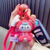 Llavero de oso boo boo con chapado UV auténtico oso de goma suave colgante para llaves de niños colgante para bolso pequeño regalo al por mayor