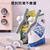 Clip sellador con tapa para bolsas de envasado de alimentos, boquilla dispensadora de grado alimenticio, a prueba de humedad, clip de almacenamiento de condimentos de cocina estilo japonés