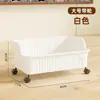 Caja de almacenamiento de libros con ruedas para dormitorios estudiantiles y aulas, cesta de almacenamiento debajo del escritorio para mochilas, caja organizadora de libros para escuela secundaria