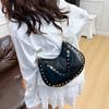 Bolso de ante para debajo del brazo, versátil y casual, Bolso de mano moderno europeo y americano, Bolso versátil de estilo retro para el día a día, Bolso de hombro estilo perezoso