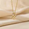 Collar de Cobre con Incrustaciones de Circonio de Alta Calidad, Elegante Lujo Ligero, Chapado en Oro Real, Cadena Sencilla de Clavícula de Tendencia, Colección de Cadenas para el Cuello