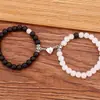 Pulseira de Casal Coração a Coração Feminina Design de Nicho Sense ins Attrite Pulseira da Moda Terno Joias Transfronteiriças Maré