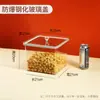 Estante de Supermercado Alimentos Frasco Sellado Caja de Almacenamiento Plástico Transparente Exhibición Snacks Azúcar Frutas Deshidratadas Semillas Tostadas