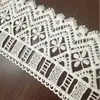 Renda Bordada Vazada 7cm de Largura Acessórios de Bordado DIY Poliéster Seda Renda Solúvel em Água Nova Etiqueta de Presente