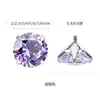 Accesorios para Piercing Binkes Aleación de Titanio F136 Circonita 5A Rosca Externa Cabezal Tornillo para Oreja, Labio, Ombligo Brocas de Repuesto