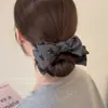 Pinza de Pelo Elegante de Gama Alta para Moño para Mujer, Sencilla y Elegante, Adecuada para Uso Diario, Pasador Fijador de Cola de Caballo Alta, Accesorio para el Cabello con Lazo para la Parte Posterior de la Cabeza