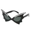 Gafas de Fiesta Estilo Mariposa Murciélago Rojo Negro Halloween Carnaval Baile Gafas Taladro de Punta Suministros para Fiesta Maquillaje