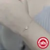 Pulsera ajustable preciosa de plata S925 chapada en oro de 14K con circonita, diseño de nicho, estilo japonés, combinable, para apilar, regalo para mujer