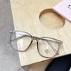 Armazón de Gafas de Fabricación Sencilla para Mujer, Moderno, Marco Grande que Muestra la Cara, Polígono Pequeño, Ultraligero, Antiluz Azul, Gafas para Miopía, Para Hombre, Combinan con Todo