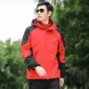 Novo Conjunto de Montanhismo Três em Um Feminino Outono e Inverno Masculino Elástico Respirável Impermeável Respirável Impermeável Forrado com Lã Espessado