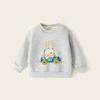 Sudadera con forro polar para niños Ropa para niñas Otoño e Invierno Nuevo estilo occidental Ropa de invierno con dibujos animados para niños Top de cuello redondo de invierno para niñas pequeñas