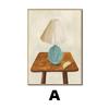 Natureza Morta Estilo Creme Quarto Mesa de Cabeceira Pintura Decorativa Simples ins Restaurante Pintura Arte Quente Sala de Estar Preguiçosa Pintura