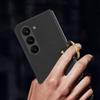 Funda plegable para Samsung Galaxy Z Fold5, con anillo todo incluido, de cuero liso y creativo