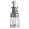 Garrafa de Vidro para Óleo Essencial com Ombro Transparente 20ml30ml50ml Frasco Conta-gotas Essência Produtos para Cuidados com a Pele Óleo Essencial para Fracionamento