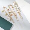 Cadena para teléfono móvil de estilo oceánico con conchas y piedras, corta, transfronteriza, de alta calidad, beige, con adornos de cuentas hechas a mano