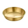 Plato pequeño para salsa de acero inoxidable 304 estilo coreano, taza para salsa, tazón comercial, plato para mojar, platillo pequeño dorado, plato para condimentos de ketchup