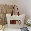 Bolsa Tote de Moda Grande Capacidade Casual Simples 2026 Verão Nova Bolsa Tote Tecida de Ombro Único/Axila