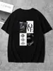 Camiseta de Manga Corta de Algodón Puro con Estampado Popular, Diseño de Nicho Retro Moderno, Tops Casuales para Mujer