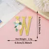 Patches de Tecido com Letras do Alfabeto Inglês 26 Letras, Venda Quente Transfronteiriça, Patches Bordados Autoadesivos para Decoração de Mala de Viagem, Patches de Letras