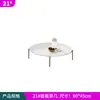 Mesa de Centro de Sofá de Pizarra para Exteriores Nórdico Mesa Auxiliar Redonda Ocio al Aire Libre Casa de Huéspedes Mimbre Balcón Sala de Modelos Silla de Mimbre