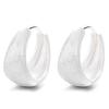 Pendientes de plata de ley 925 cepillada y esmerilada para mujer, de verano, sencillos, combinables con todo, modernos, estilo frío, joyería de alta calidad.
