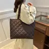 Bolso de Hombro Simple con Forma de Rombo Transfronterizo para Mujer Gran Capacidad para el Trabajo y los Viajes Bolso de Mano Ligero Bolso Tote para Estudiante