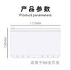Carpeta de Anillas de 6 Agujeros Transfronteriza Bolsa con Cremallera de PVC Bolsa para Documentos Planificador A5A6 Bolsa de Almacenamiento Paquete de 15 Paquete de 20