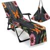 Funda para silla de playa transfronteriza funda para silla de playa de microfibra serie de mariposas con impresión digital 3D