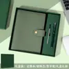 Caderno Retro de Couro Genuíno A5 com Folhas Soltas para Reuniões de Escritório, Couro Macio com Padrão Lichia, Personalizável para Negócios com Impressão de Logo