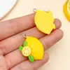 Resina Simulación Fruta Serie Fresa Uva Sandía Manzana Colgante Hecho a Mano DIY Collar Pendientes Accesorios de Joyería