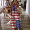Vestidos Europeos y Americanos 2025 Venta Caliente Estampado Digital Tendencia de Moda Primavera y Verano Estilo D Vestido Largo con Tirantes Floral para Mujer