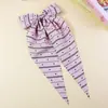 Pasador de estilo coreano, banda de tela a rayas, lazo, cinta larga, accesorio para el cabello, simple, lunares, moda, fresco, versátil, elegante, pasador