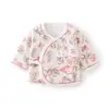 Chaqueta de Medio Espalda para Bebé Recién Nacido, Ropa Interior Cálida Acolchada de Algodón, Estilo Otoño e Invierno Sin Costuras, Top Delgado de Algodón de Estilo Monje para Bebés de 40 g