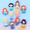 Lindos Dibujos Animados de Princesita DIY Accesorios de Joyería Pegamento Crema Resina Pequeños Accesorios Agujero Hebilla de Zapato Material Hecho a Mano Paquete
