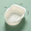 Tazón para lavar verduras doméstico, cesta de drenaje, cocina, cesta para lavar verduras de doble capa, filtro, lavado de frutas, artefacto, Taobao, tazón para verduras, frutero, plástico
