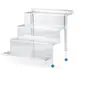 Expositor de Escalera Acrílico Multicapa para Amazon Transfronterizo, Estante de Almacenamiento para Cosméticos Hecho a Mano, Soporte Transparente para Cupcakes