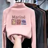 Camiseta térmica de forro polar con cuello alto medio para niños, top casual de manga larga para niñas, ropa interior cálida para otoño e invierno, adecuado para niños pequeños y niños pequeños