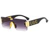 Gafas de sol sin montura de moda con bordes cortados, Protección solar y Protección UV, Gafas de sol de alta gama para conducir, Gafas de sol cuadradas personalizadas