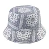 Nuevo Sombrero de Pescador con Costuras de Color Mixto Estampado de Anacardo Transfronterizo Europeo y Americano Amazon Sombrero de Sol Protección Solar Sombrero de Cuenca para Hombres y Mujeres Primavera y Verano