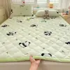 2026 Novo Inverno Quente Leite Fleece Estampado Espessado Macio Colchão Inverno Mais Veludo Protetor Almofada de Cama Estudante