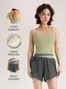 Conjunto de yoga para mulheres, conjunto esportivo para corrida, sutiã esportivo à prova de choque, regata de yoga de verão, shorts de três pontos para fitness