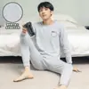 Conjunto de roupa íntima infantil Meninos Crianças médias e grandes roupas de outono terno de calça comprida adolescentes suéter de algodão suéter suéter terno de calça