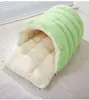 Cama para gato, casa de gato cálida de invierno, diseño semi-cerrado, adecuada para gatitos y gatos pequeños, cama para mascotas, artículos para mascotas para todas las estaciones