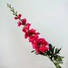 Flores Delphinium Artificiales Grandes de Alta Calidad, Flores Falsas, Decoración de Hotel, Ramilletes Guía de Boda, Decoración Floral para el Hogar