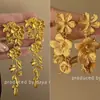 Hija Rica~Aretes de Trigo con Borla Larga Dorada para Mujer, Lujo Accesible Aretes de Gama Alta, Aretes Únicos Exagerados y Atmosféricos