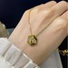 Shangjia Honeycomb Seiko Colar Feminino 18K Ouro Rosa Francês Romântico Ninho de Amor Diamante Pequena Abelha Clavícula Corrente All-match